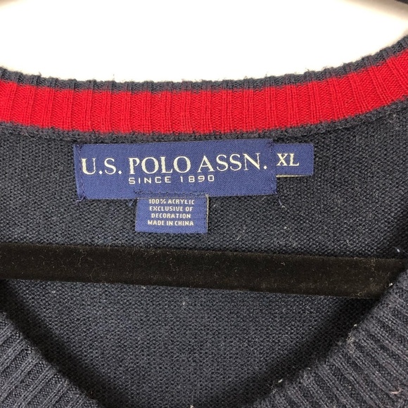 U.S. Polo Assn. Color Block Sweater‎ Sz XL - Picture 3 of 6